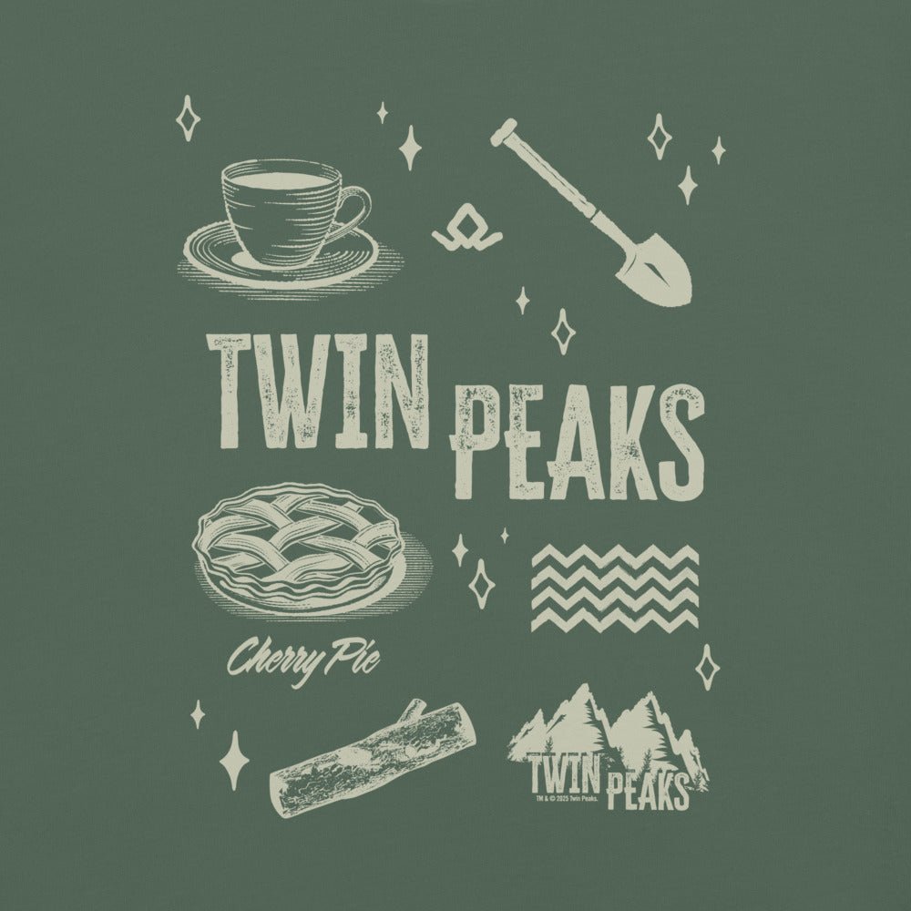 Twin Peaks Icons Comfort Colors T-Shirt - Paramount Shop