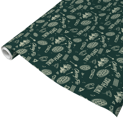 Twin Peaks Pattern Satin Gift Wrap - 20 in x 30 in
