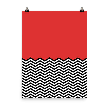 Twin Peaks Red Room Chevron Premium Poster - 18" x 24" - Paramount Shop