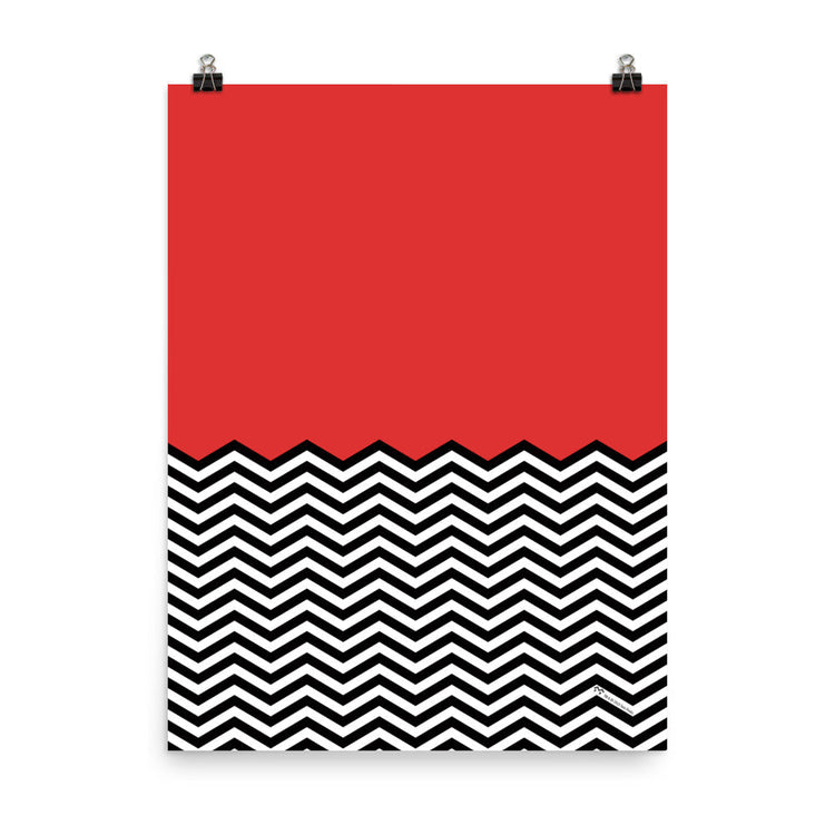 Twin Peaks Red Room Chevron Premium Poster - 18" x 24" – Paramount Shop