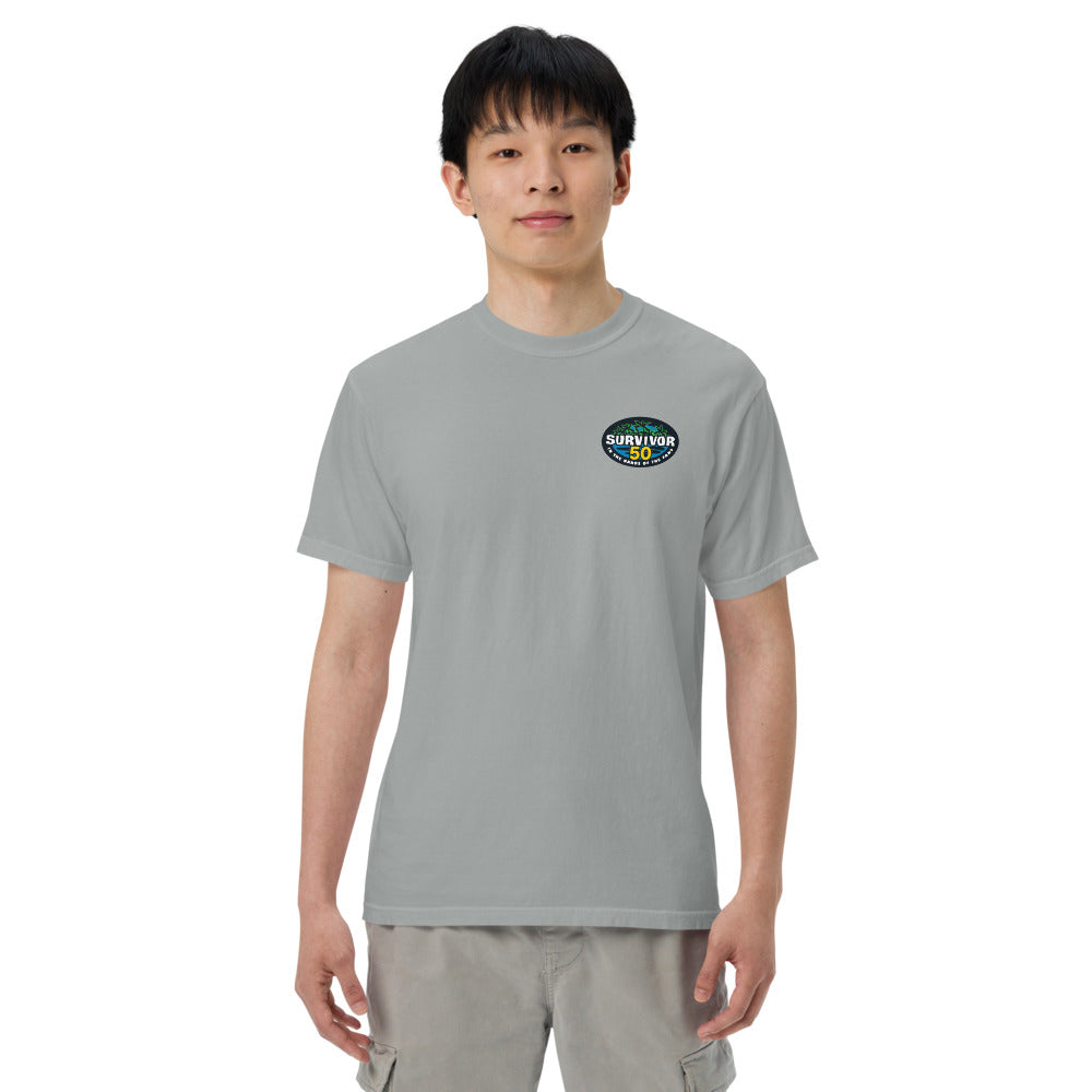 Survivor Comfort Colors T-Shirt 50 Seasons Logo