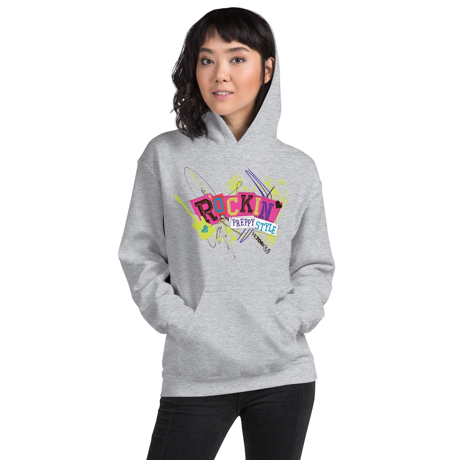 Victorious Rockin' Preppy Style Adult Hooded Sweatshirt - Paramount Shop