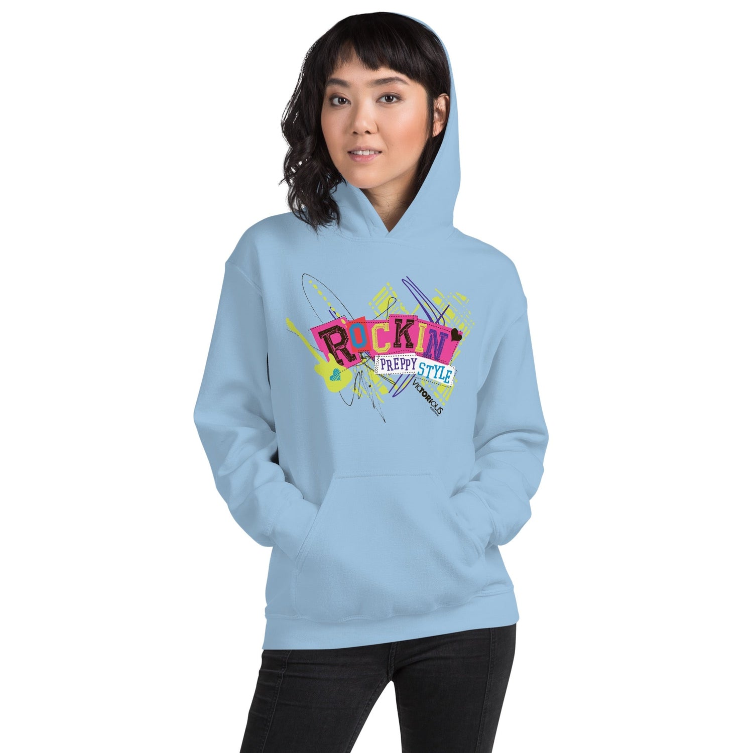 Victorious Rockin' Preppy Style Adult Hooded Sweatshirt - Paramount Shop
