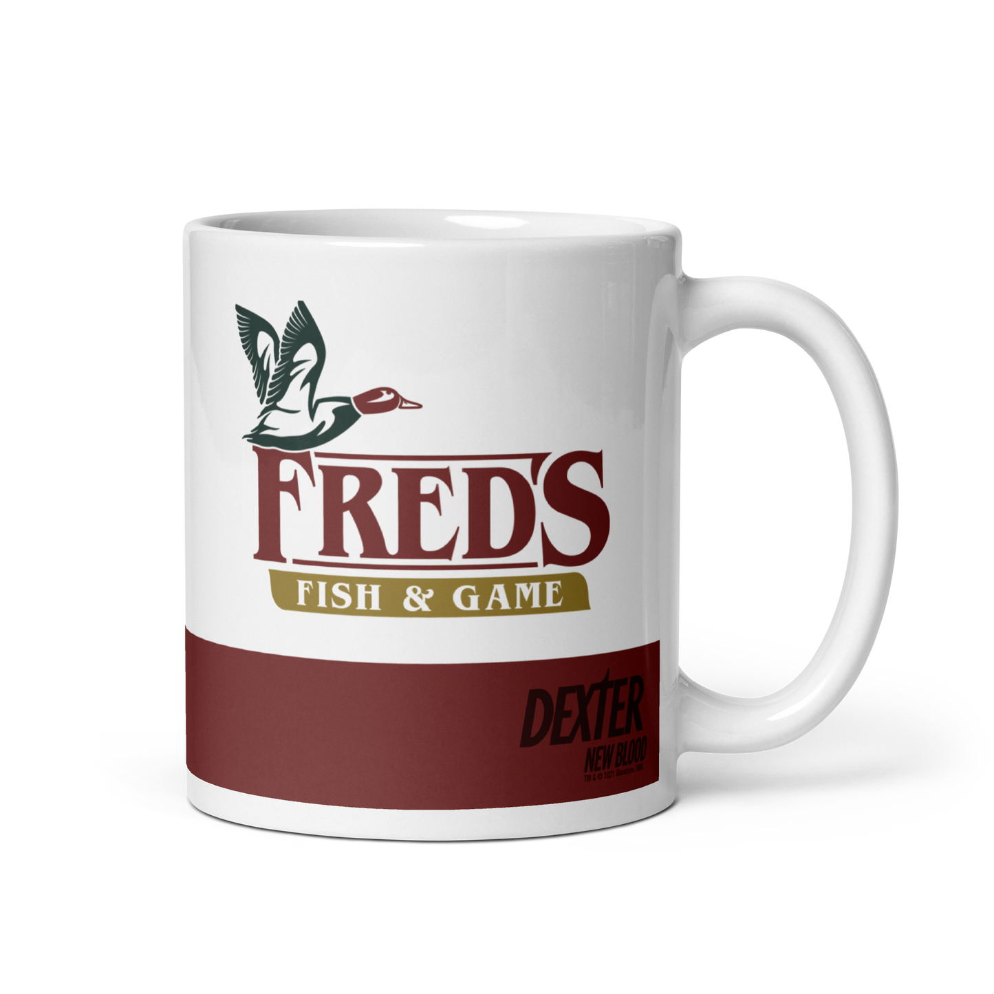 Dexter: New Blood Taza blanca Fred's Fish & Game