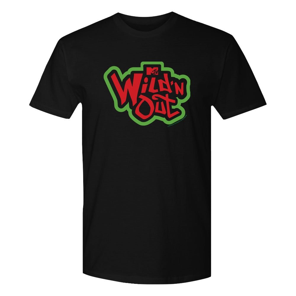 Wild 'N Out Verde y Rojo Logo Adultos Camiseta de manga corta