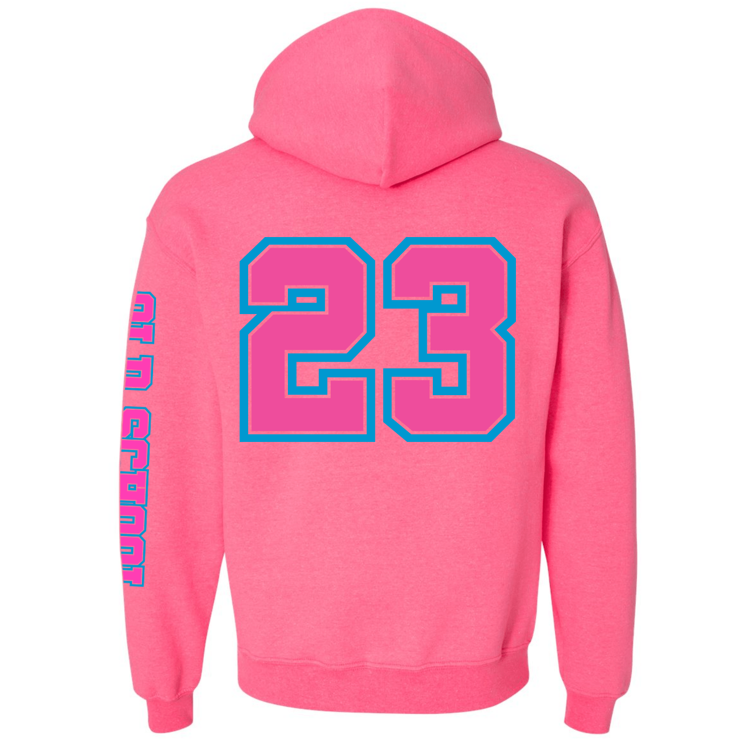 Wild N Out Neon Pink Old School Hooded Sweatshirt Paramount Shop