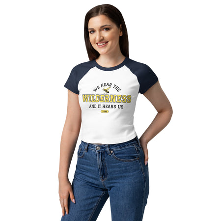 Yellowjackets Women's Raglan Tee We Hear the Wilderness - Paramount Shop