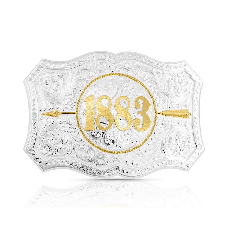 Yellowstone 1883 Filigree Silver Belt Buckle Paramount Shop