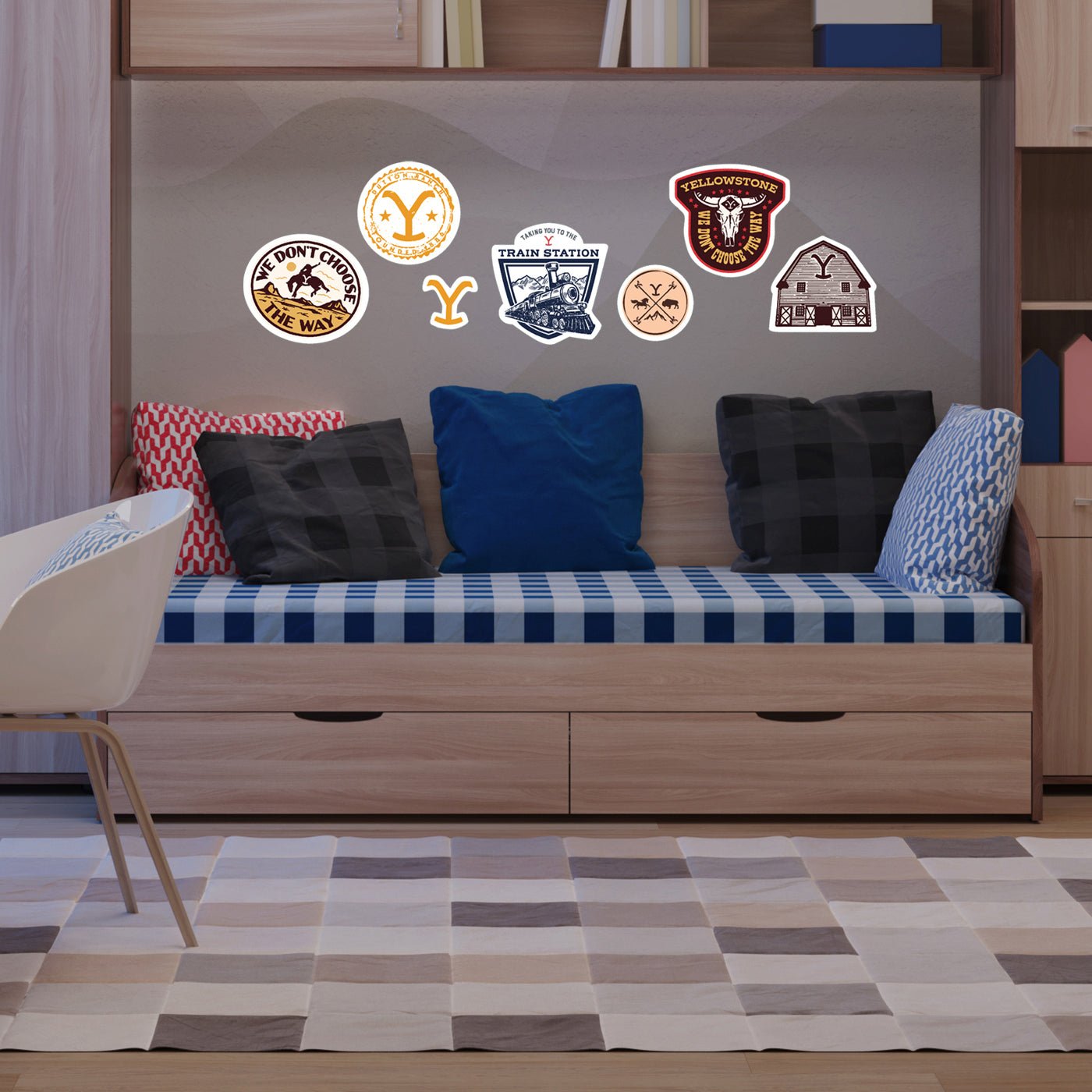 Yellowstone Badge Wall Stickers - Paramount Shop