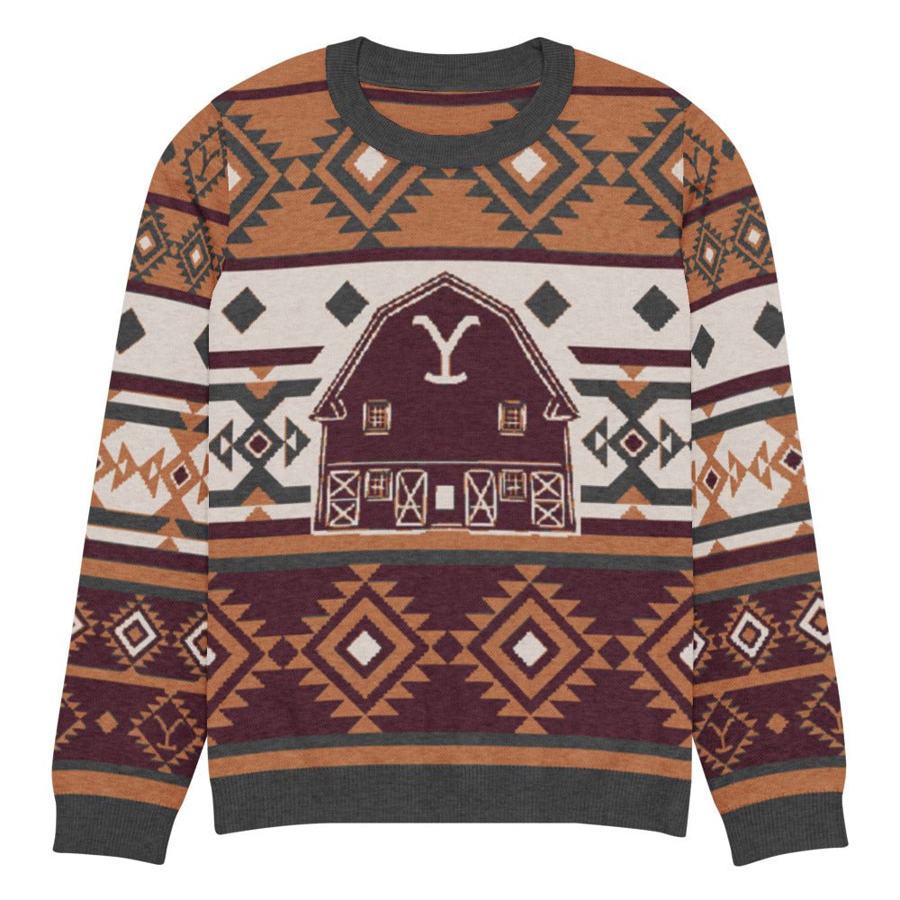 Yellowstone Barn Holiday Unisex Knit Sweater