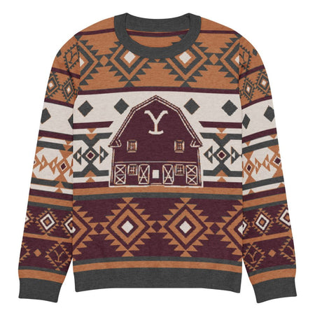 Yellowstone Barn Holiday Unisex Sweater - Paramount Shop