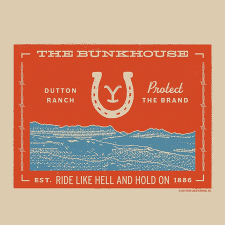 Yellowstone Bunkhouse Ocean Adult Crewneck - Paramount Shop