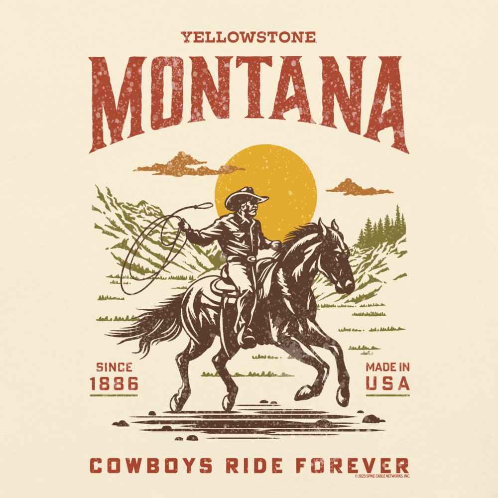 Yellowstone Cowboys Ride Forever Comfort Colors T-Shirt - Paramount Shop