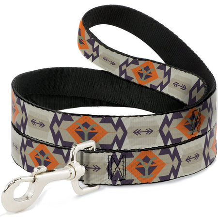 Yellowstone Dog Leash Y Logo Native American Tribal Design Tans Blue Orange - Paramount Shop
