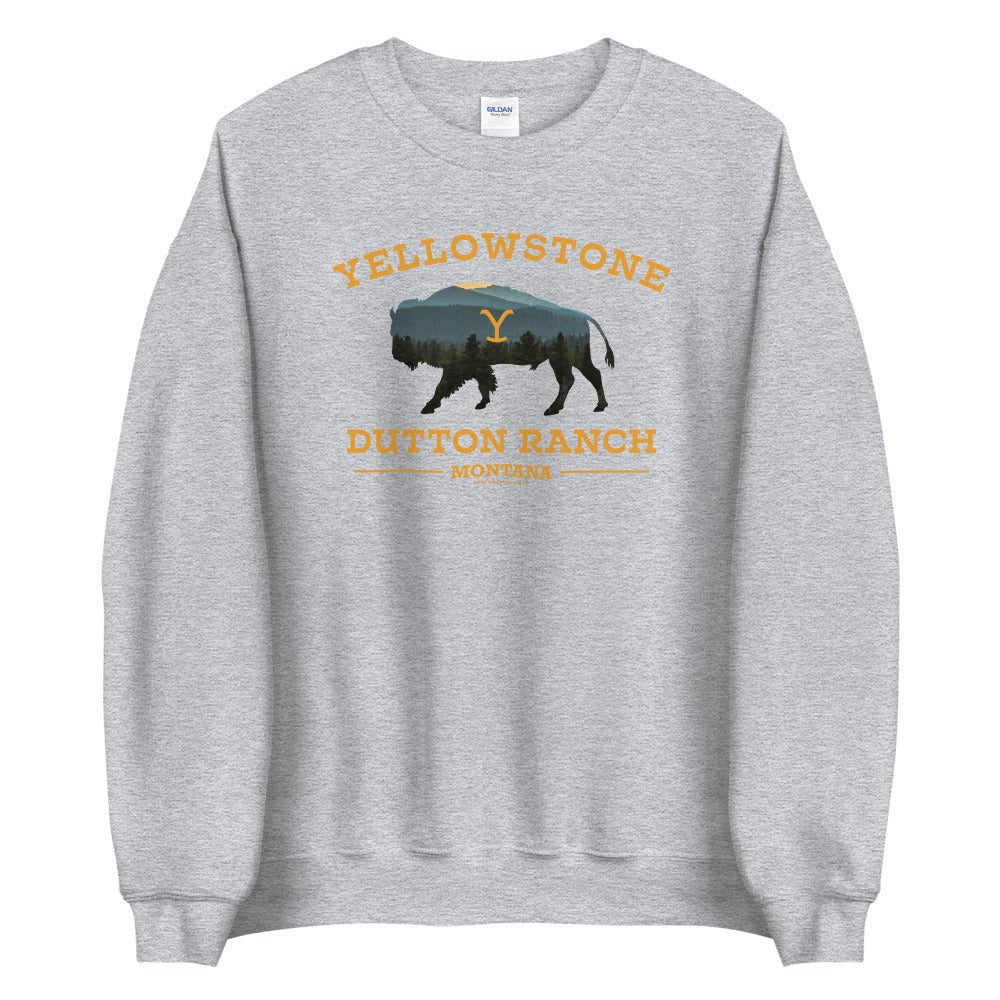 Yellowstone Dutton Ranch Bison Fleece Crewneck Sweatshirt – Paramount Shop