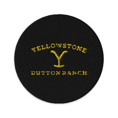 Yellowstone Dutton Ranch Embroidered Patch - Black / Circle - 3 in