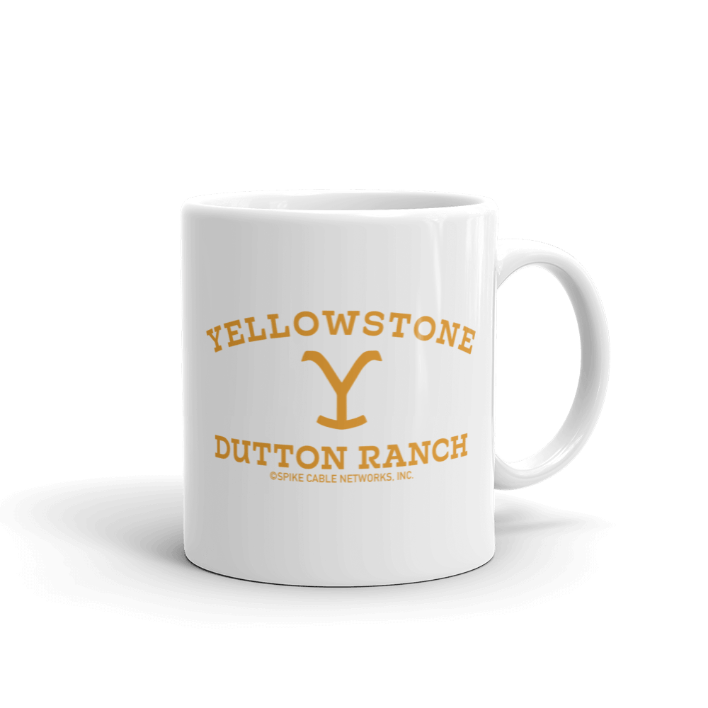 Yellowstone Dutton Ranch Logo White Mug – Paramount Shop