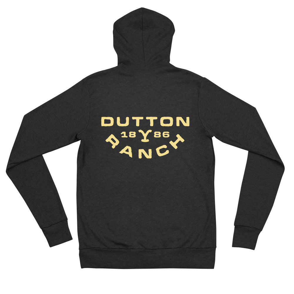 Yellowstone Dutton-Ranch Unisex Leichter Zip-Up Hoodie – Paramount Shop