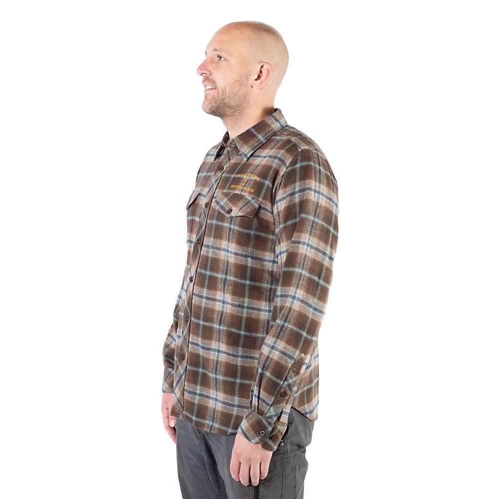 Yellowstone Embroidered The Original Flyshacker Plaid Flannel Shirt - Paramount Shop