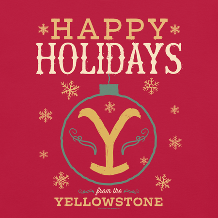 Yellowstone Happy Holidays From Yellowstone Unisex T-Shirt - Paramount Shop