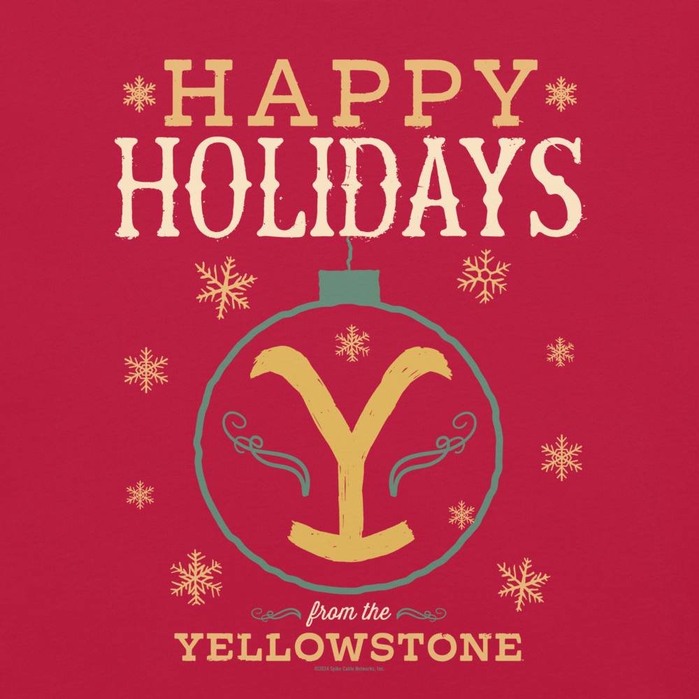 Yellowstone Happy Holidays From Yellowstone Unisex T-Shirt - Paramount Shop