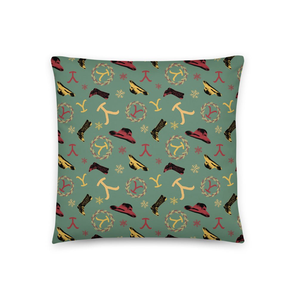 Yellowstone Holiday Throw Pillow - Paramount Shop