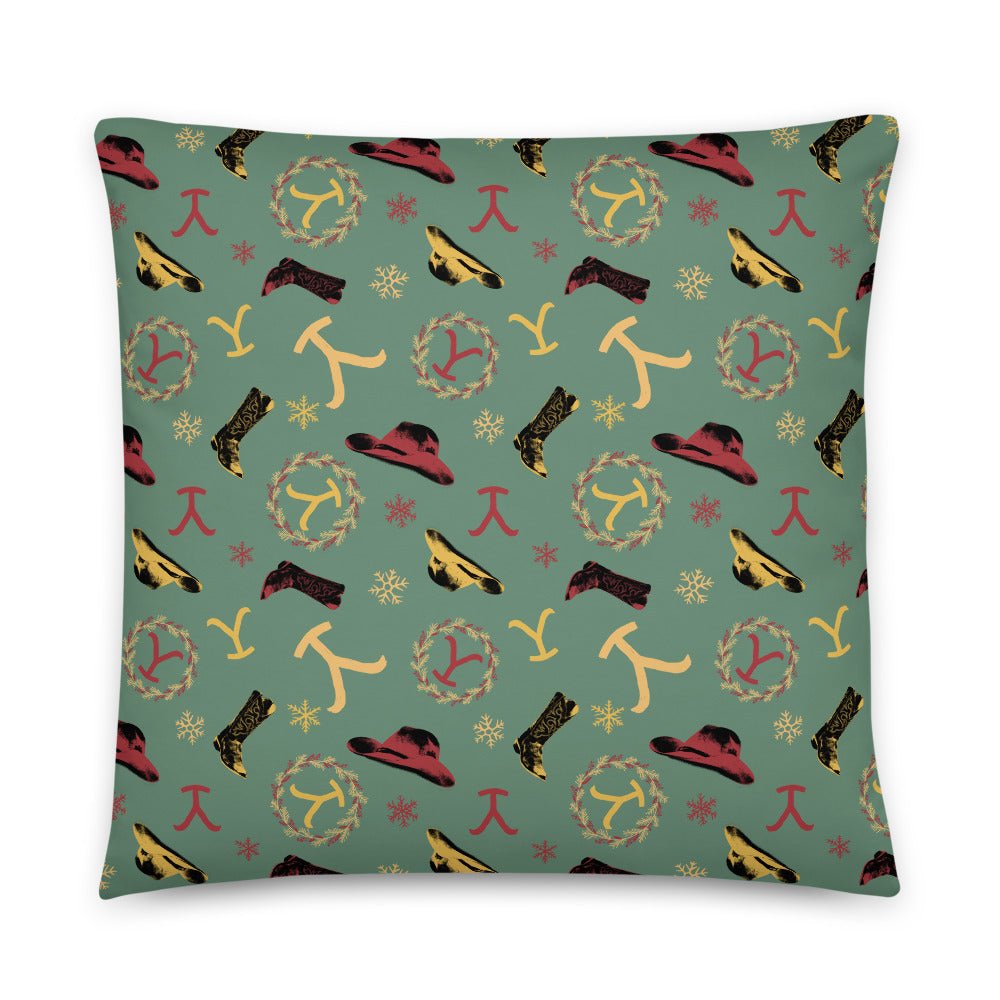 Yellowstone Holiday Throw Pillow - Paramount Shop