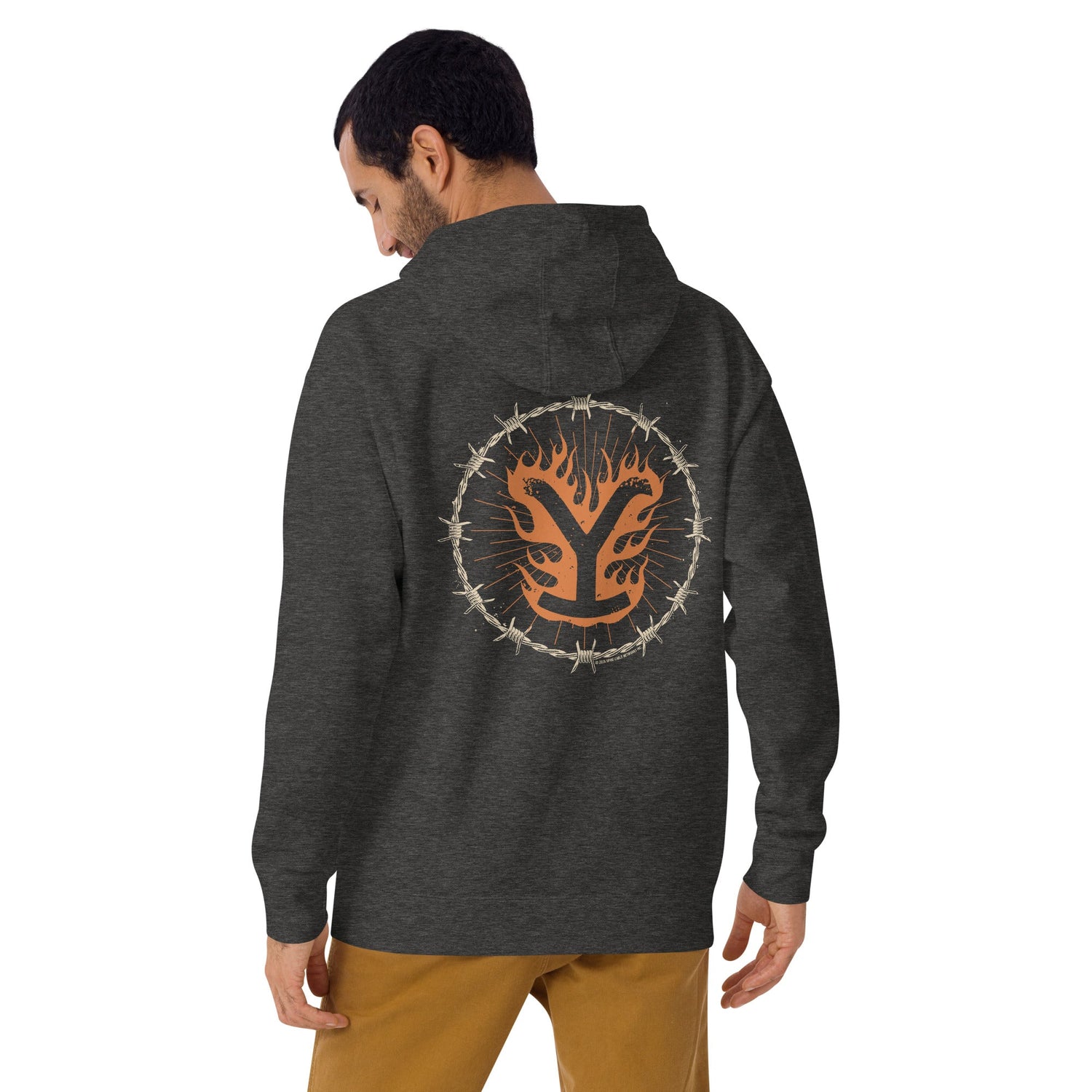 Yellowstone Hoodie Flaming Y Retro - Paramount Shop