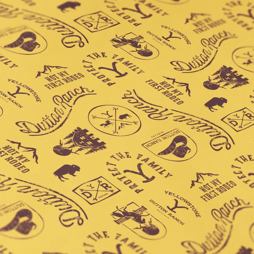 Yellowstone Icons Satin Wrapping Paper - Paramount Shop