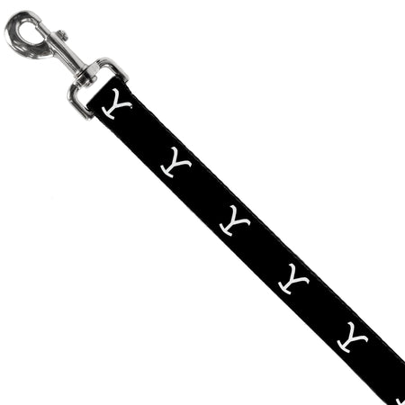 Yellowstone Logo Dog Leash Y Black/White - Paramount Shop