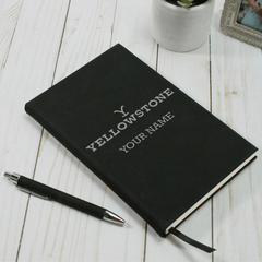 Yellowstone Logo Personnalisé Journal - Noir