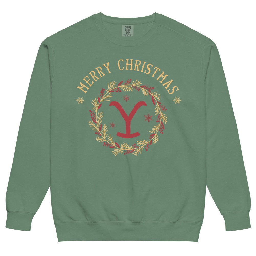 Yellowstone Merry Christmas Comfort Colors Sweatshirt - Paramount Shop