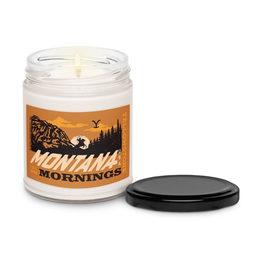 Yellowstone Montana Mornings Cinnamon Vanilla Scented Soy Candle - Paramount Shop