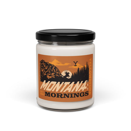Yellowstone Montana Mornings Cinnamon Vanilla Scented Soy Candle - Paramount Shop
