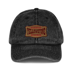 Yellowstone Patch Vintage Denim Cap - Noir / Taille unique