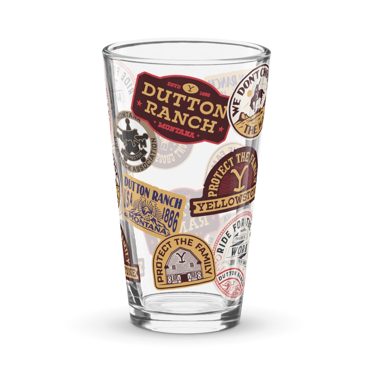 Yellowstone Patches Pint Glass - Paramount Shop