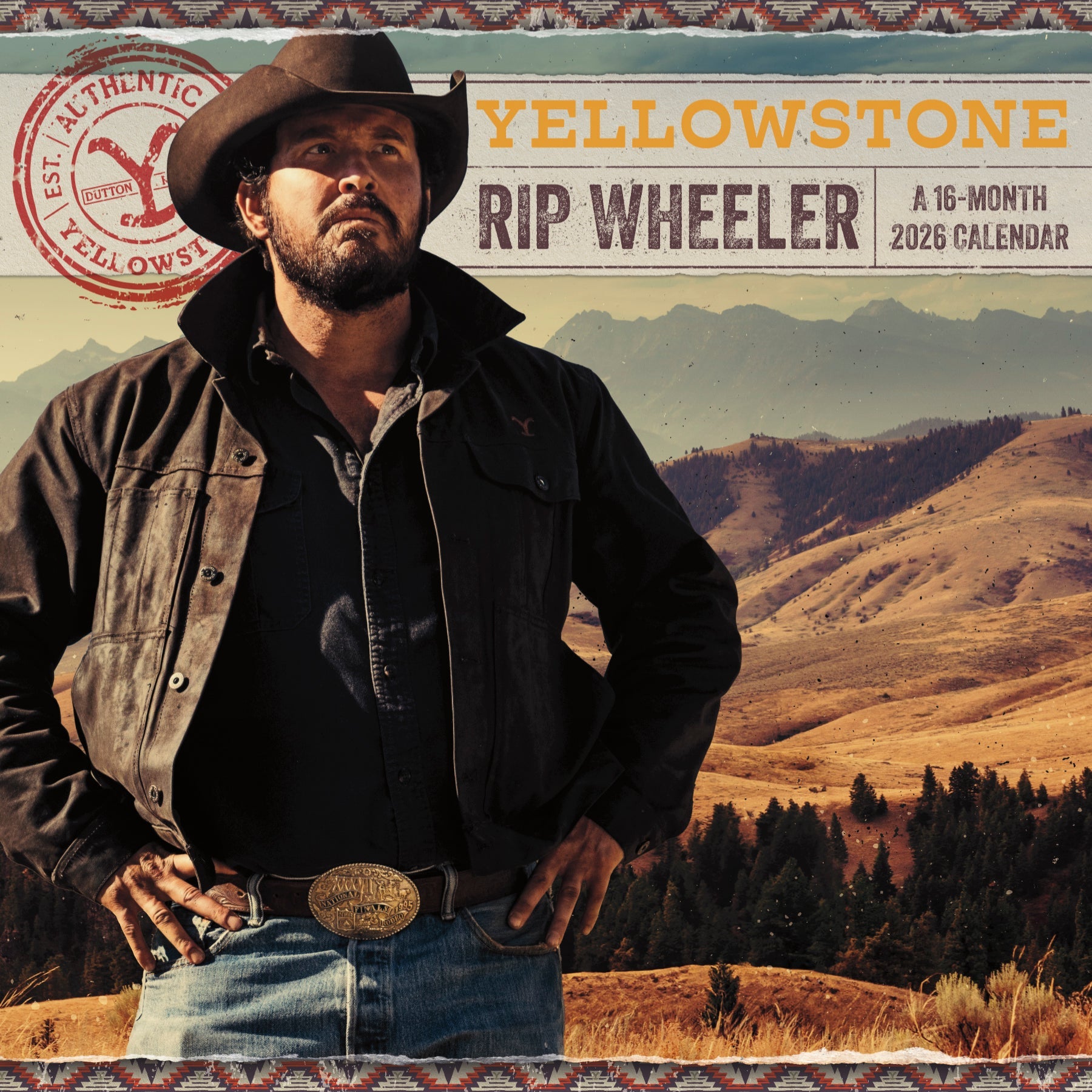 Yellowstone: Rip Wheeler 2026 Wall Calendar – Paramount Shop