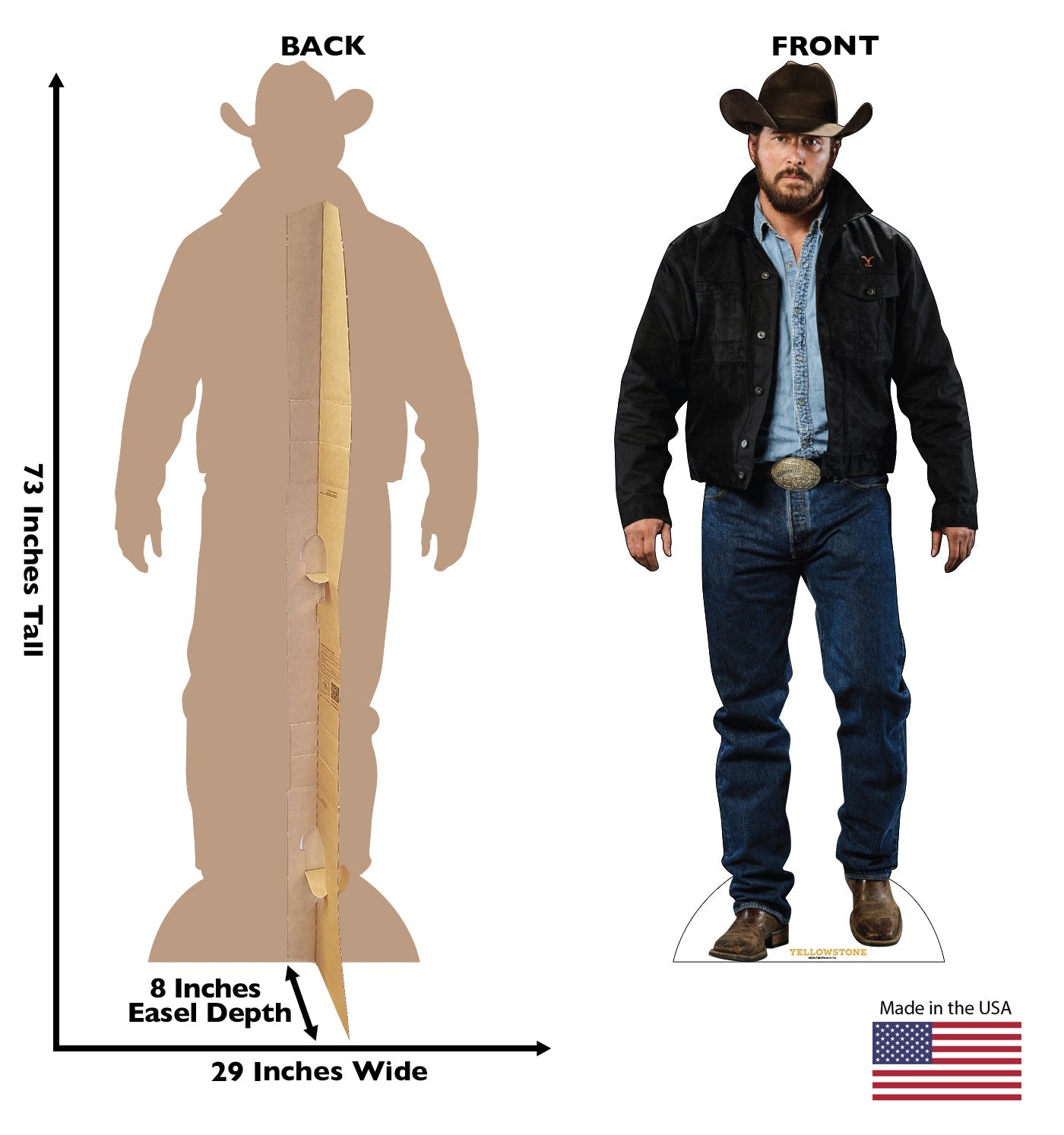 Yellowstone Rip Wheeler Cardboard Cutout Standee – Paramount Shop