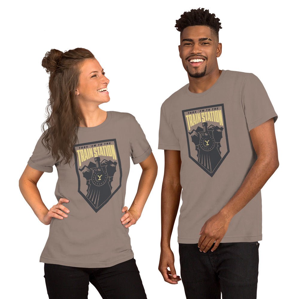 Yellowstone Take 'Em To The Train Station Badge Unisex T-Shirt - Paramount Shop