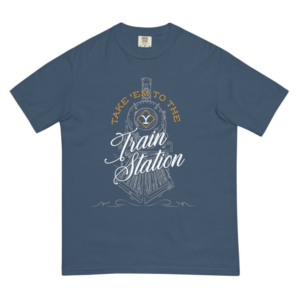 Yellowstone Take 'Em To The Train Station Unisex Comfort Colors T-Shirt - Paramount Shop
