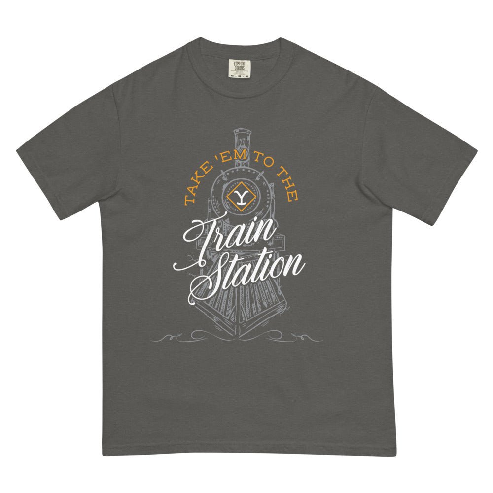 Yellowstone Take 'Em To The Train Station Unisex Comfort Colors T-Shirt - Paramount Shop