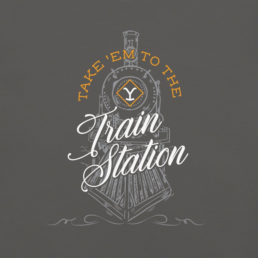 Yellowstone Take 'Em To The Train Station Unisex Comfort Colors T-Shirt - Paramount Shop