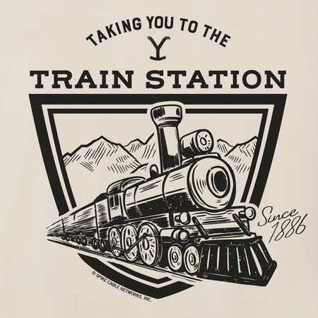 Yellowstone Taking You to the Train Station Adult Short Sleeve T - Shirt - Paramount Shop