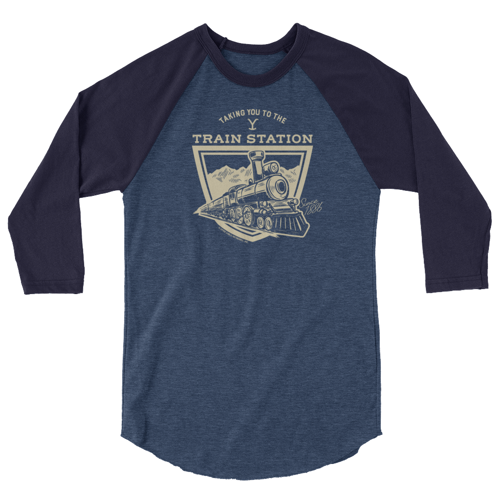Yellowstone Taking You to the Train Station Unisex 3/4 Sleeve Raglan Shirt - Paramount Shop