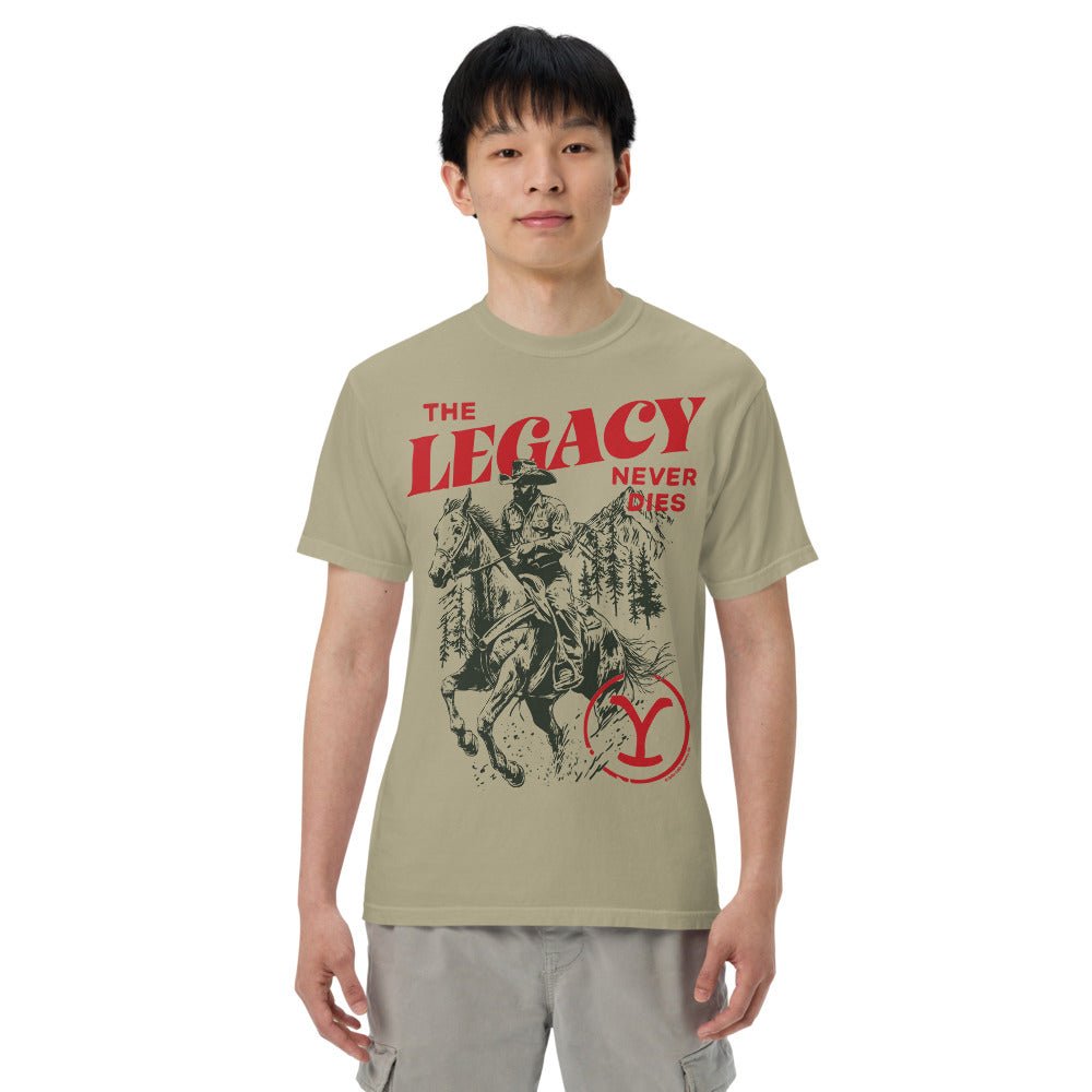 Yellowstone The Legacy Never Dies Unisex Comfort Colors T-Shirt - Paramount Shop