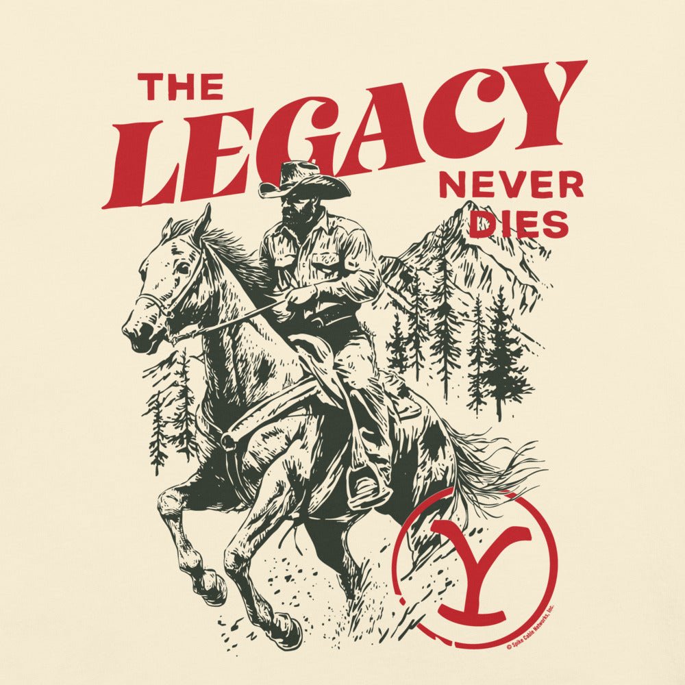 Yellowstone The Legacy Never Dies Unisex Comfort Colors T-Shirt - Paramount Shop