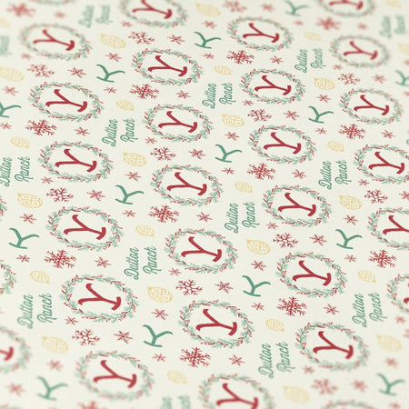 Yellowstone Wreath Satin Gift Wrap - Paramount Shop