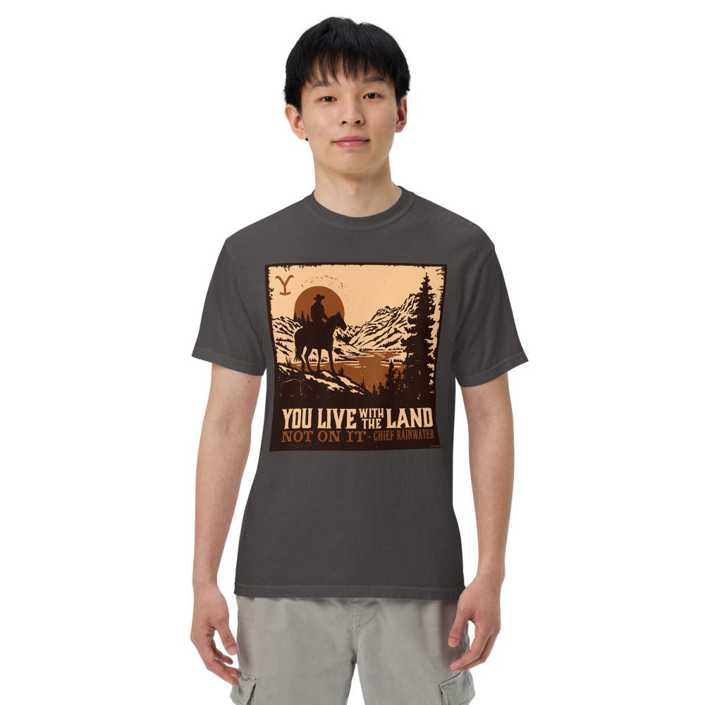 Yellowstone You Live With The Land Unisex Comfort Colors T-Shirt - Paramount Shop