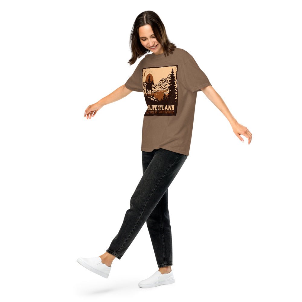 Yellowstone You Live With The Land Unisex Comfort Colors T-Shirt - Paramount Shop