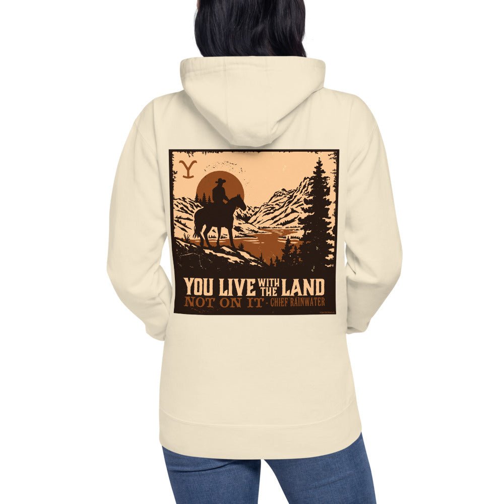 Yellowstone You Live With The Land Unisex Premium Hoodie - Paramount Shop